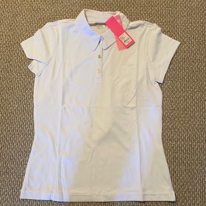 White Lilly Pulitzer polo